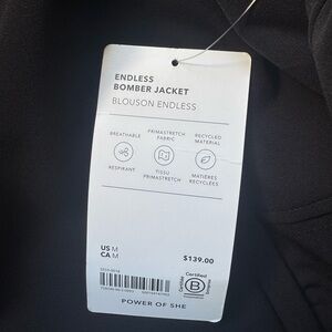 Athleta Endless Bomber Jacket - Black
